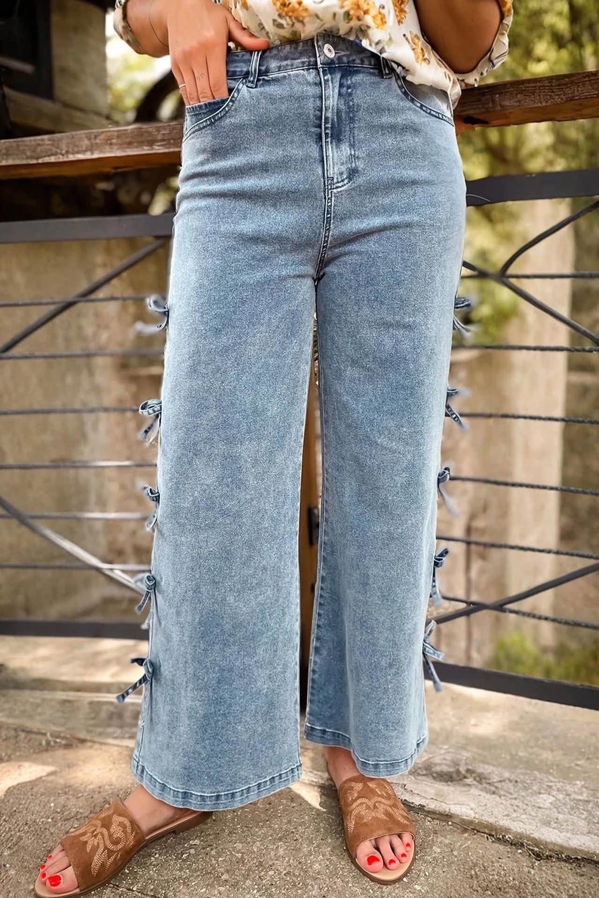 Bow Knot Jeans