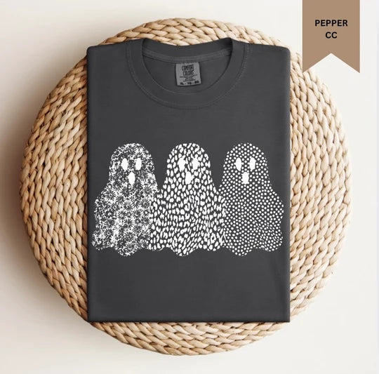 Floral Checkered Dot Ghost Tee