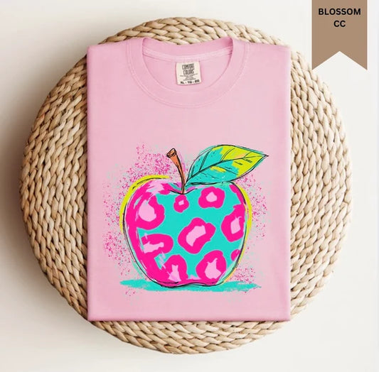 Leopard Apple Splatter Tee