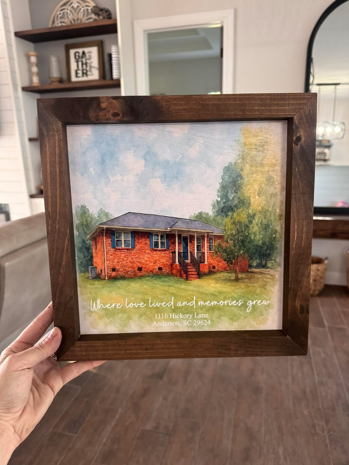 Watercolor Wood UV Printed Signs