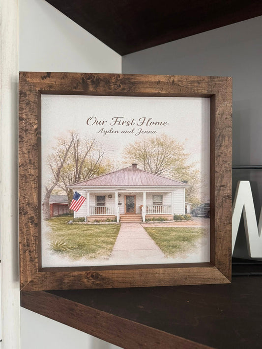 Watercolor Wood UV Printed Signs