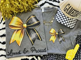 Loud & Proud Bow Tee (Multiple Colors Available)