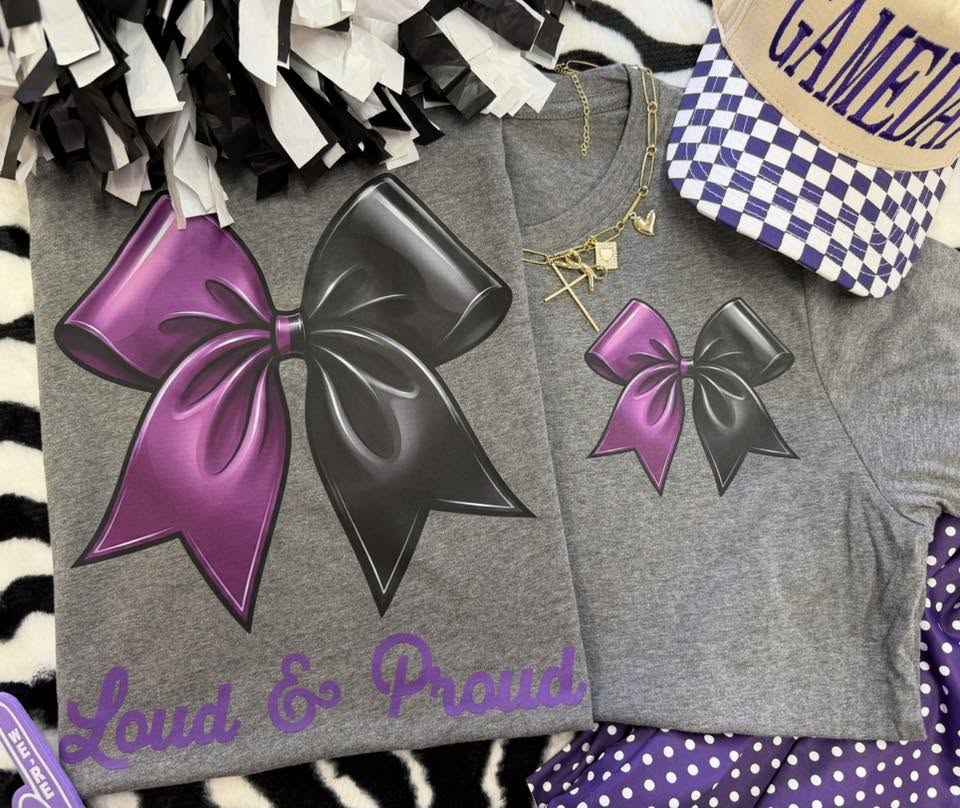 Loud & Proud Bow Tee (Multiple Colors Available)