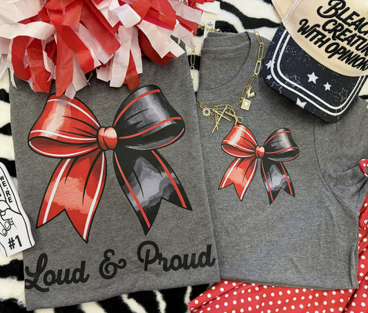 Loud & Proud Bow Tee (Multiple Colors Available)