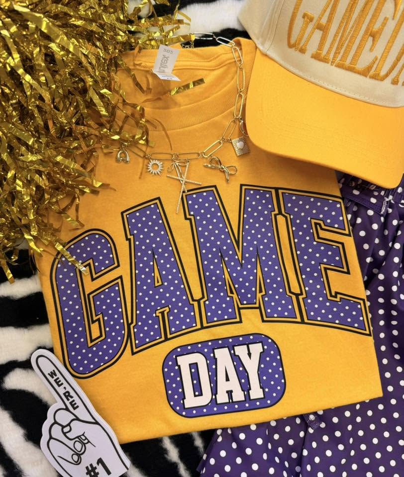 Game Day Polka Dot Tee (Multiple Colors Available)