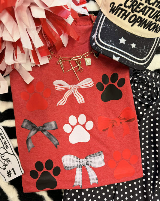 Red Paws and Bows