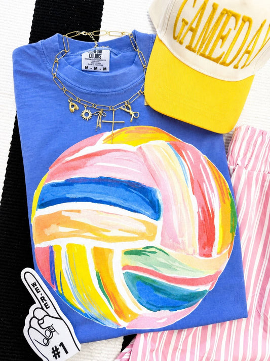 Rainbow Volleyball Tee