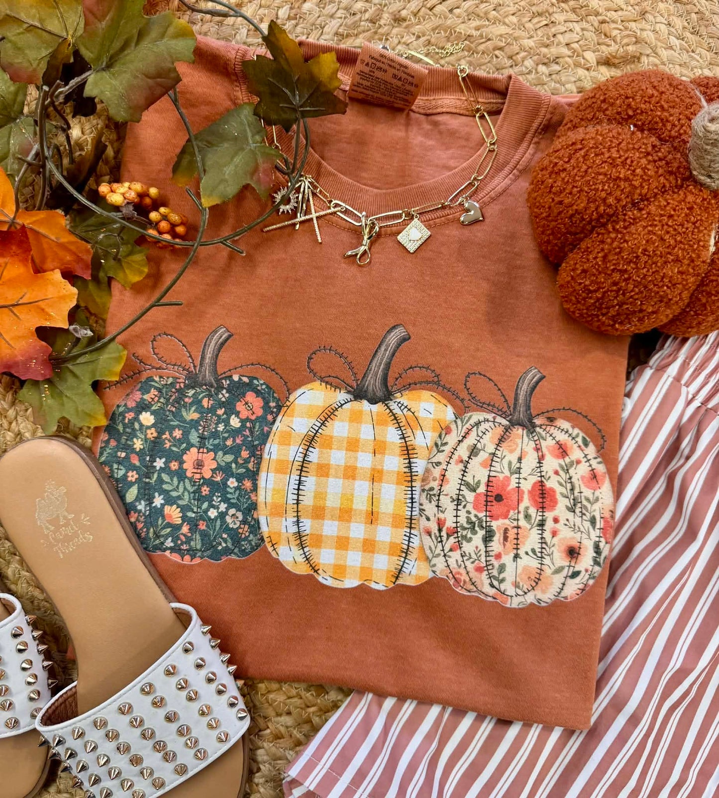 Stitched Pumpkin Tee
