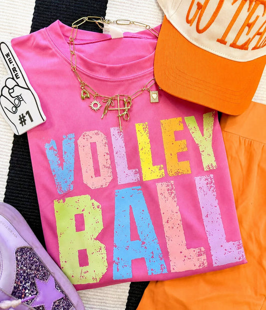 Volleyball Pastels Dri Fit Tee