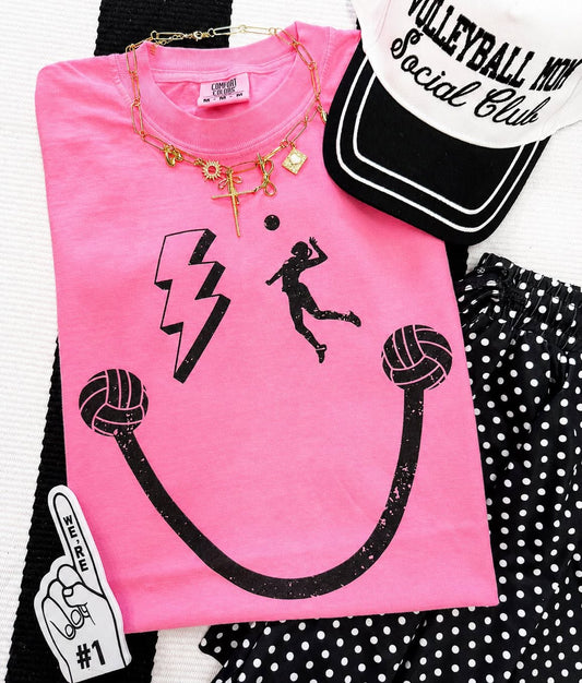 Volleyball Smiley Tee