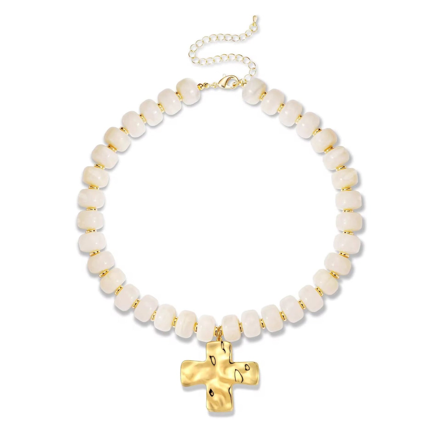 Cross Bead Necklace