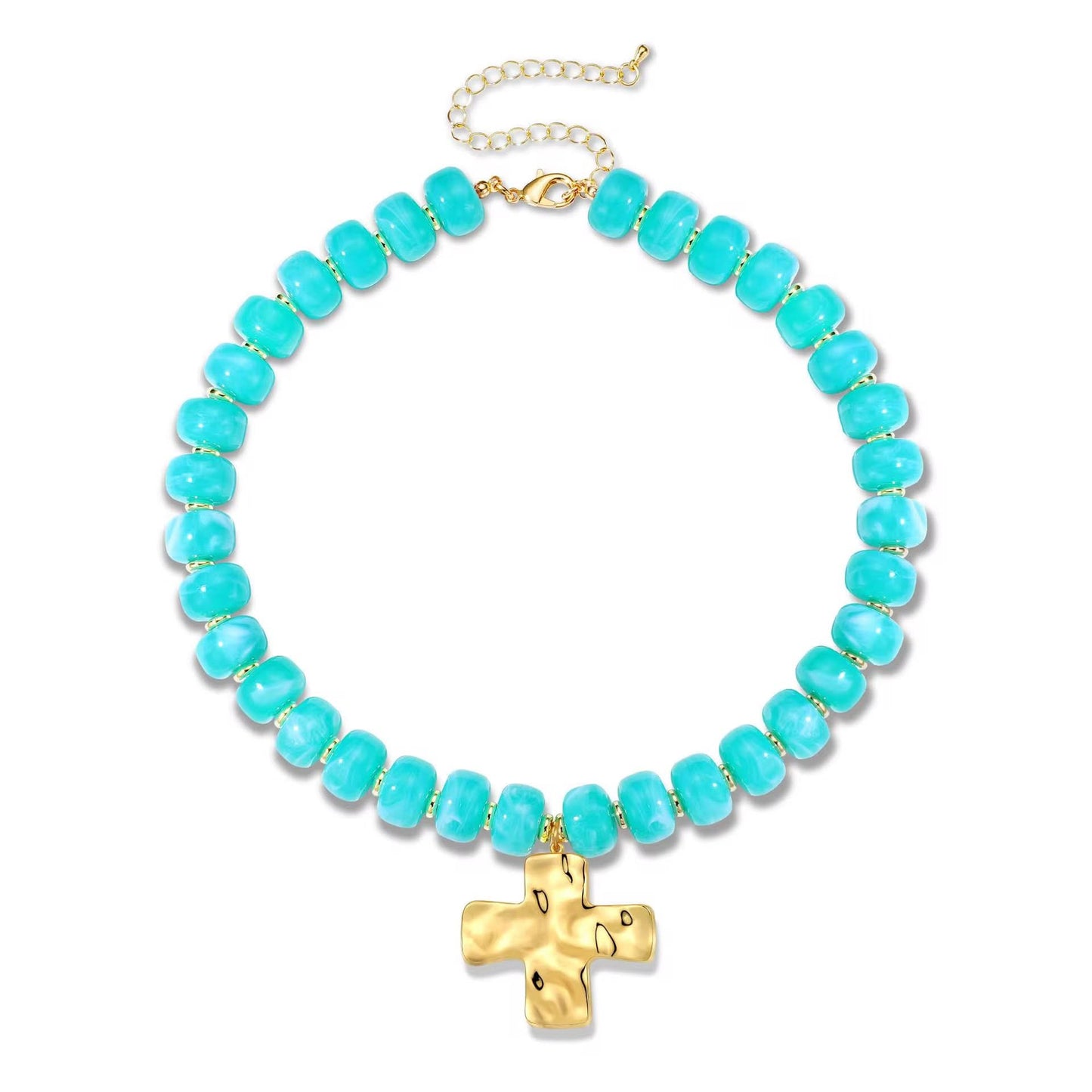 Cross Bead Necklace