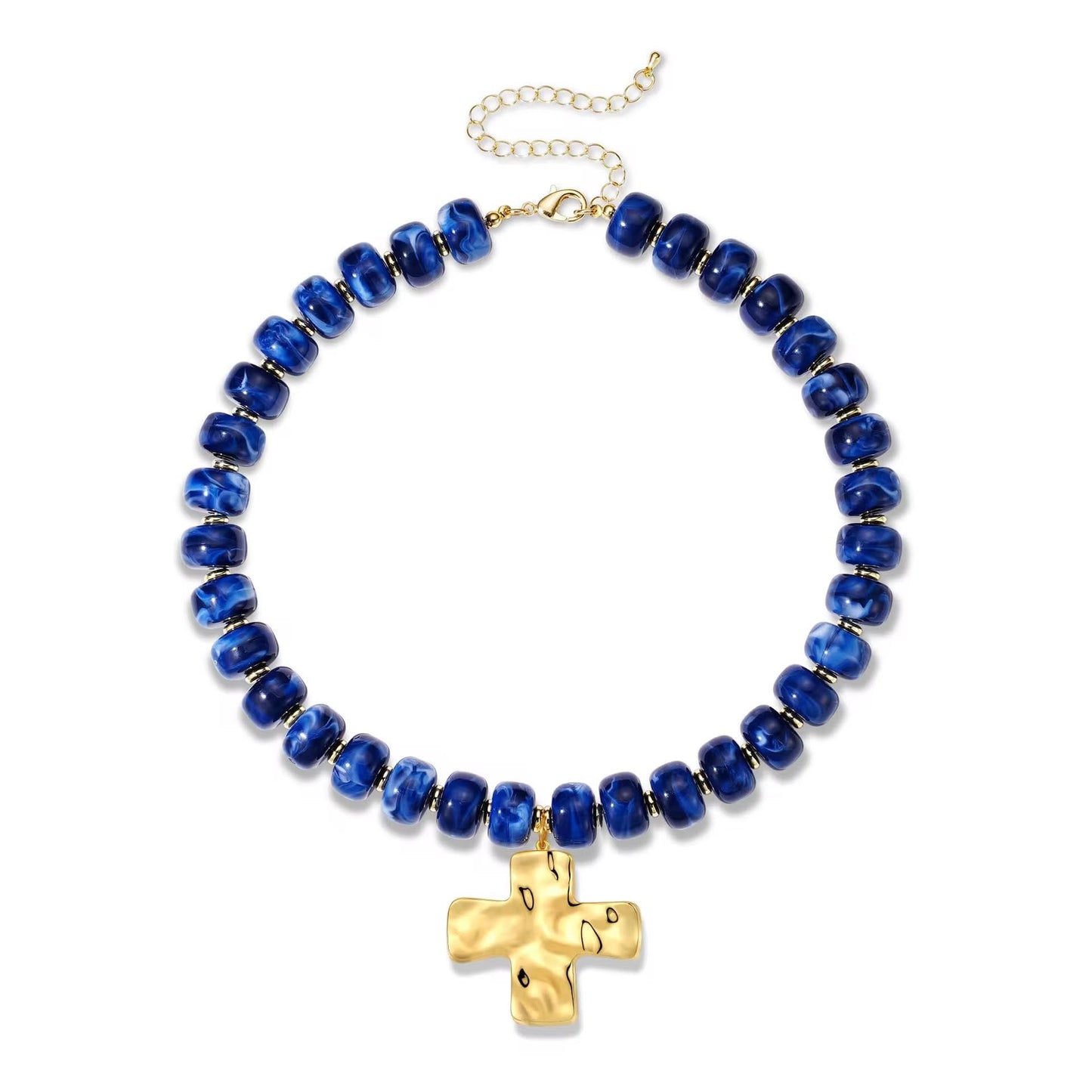 Cross Bead Necklace