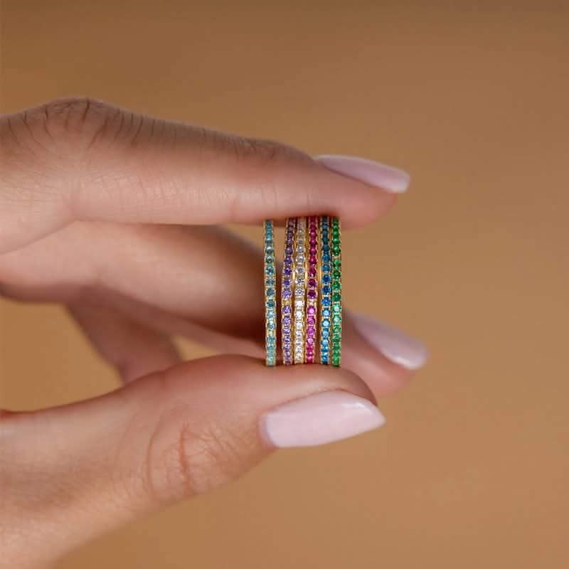 Birthstone Eternity Rings