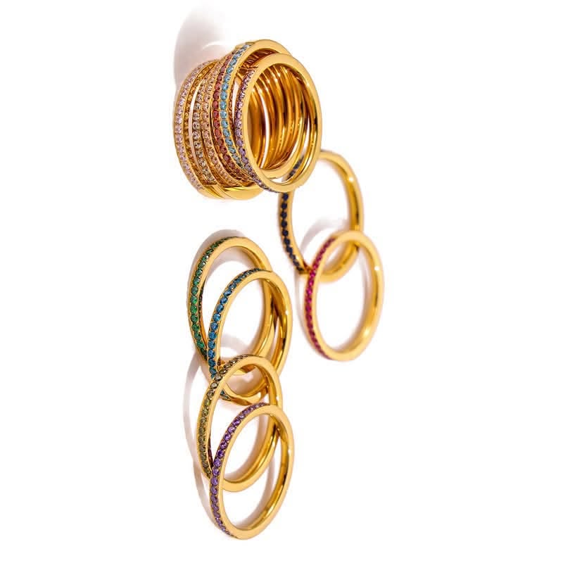 Birthstone Eternity Rings