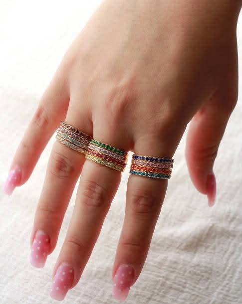 Birthstone Eternity Rings
