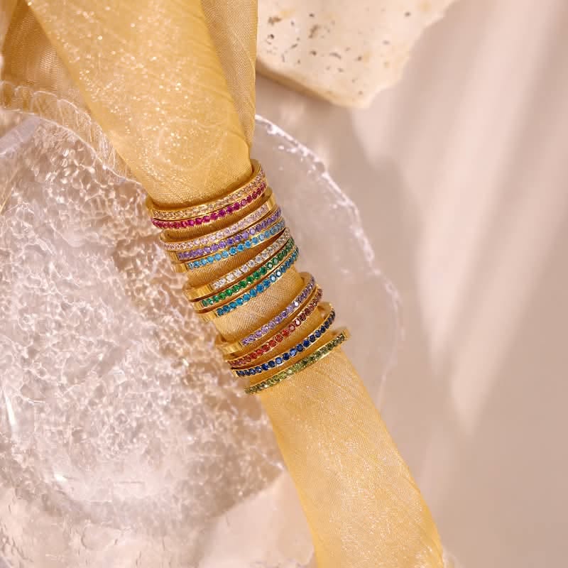 Birthstone Eternity Rings