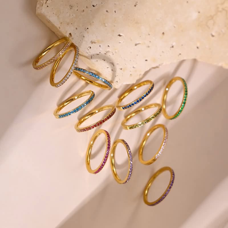 Birthstone Eternity Rings