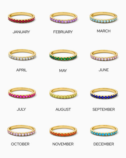 Birthstone Eternity Rings