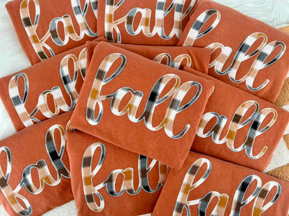 Fall Appliqué Cursive