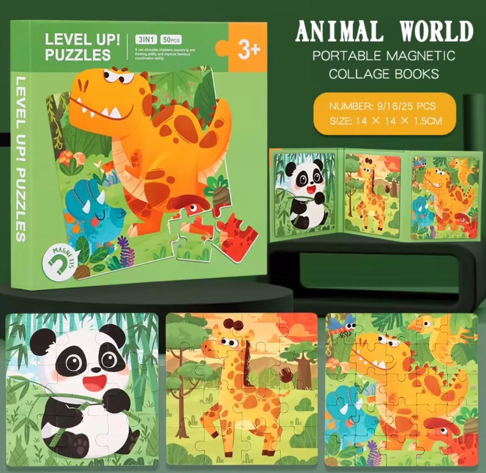 Level Up Magnetic Puzzle Book