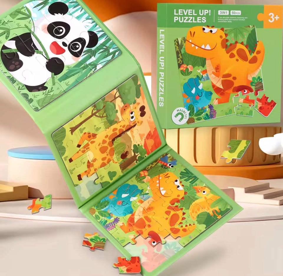 Level Up Magnetic Puzzle Book