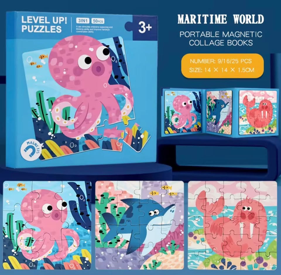 Level Up Magnetic Puzzle Book