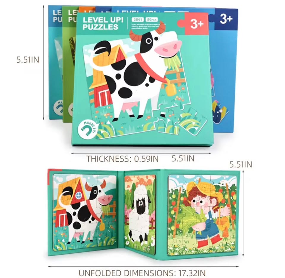 Level Up Magnetic Puzzle Book