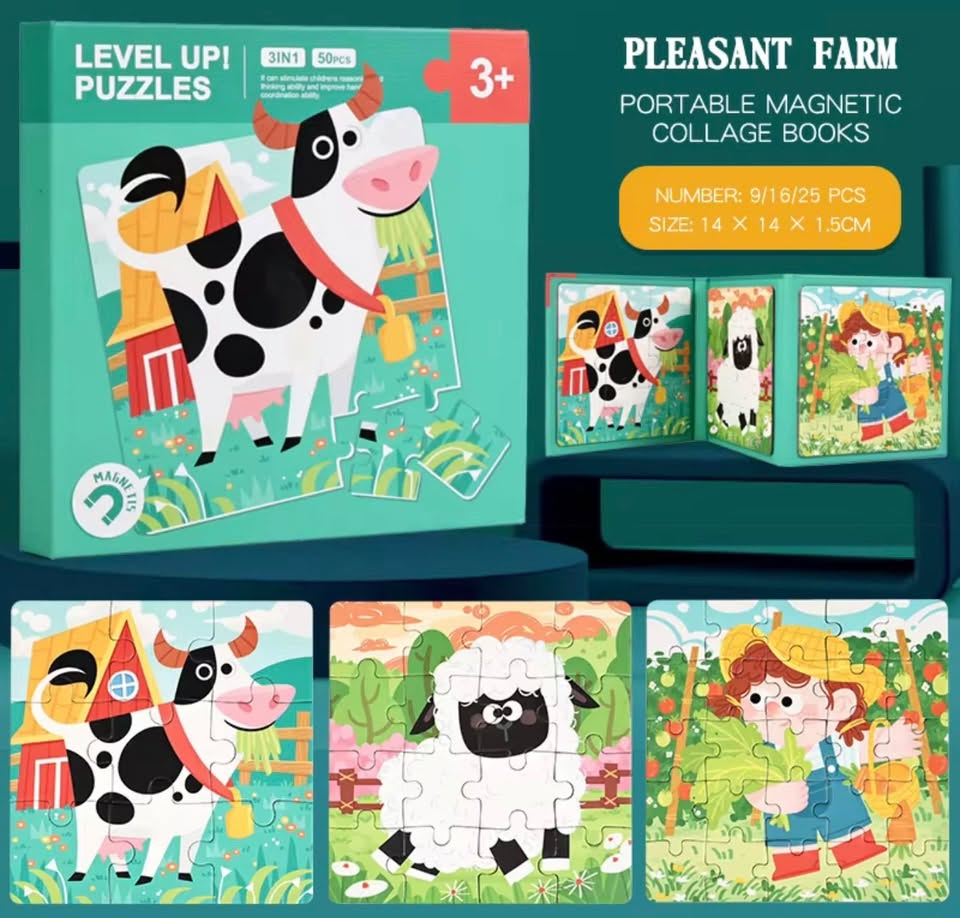 Level Up Magnetic Puzzle Book