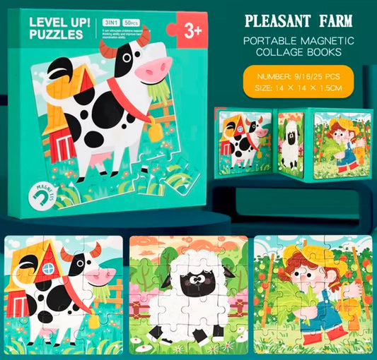 Level Up Magnetic Puzzle Book