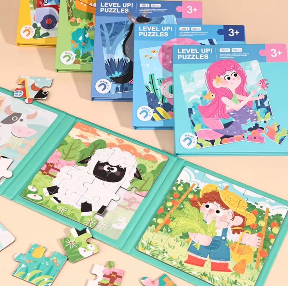 Level Up Magnetic Puzzle Book