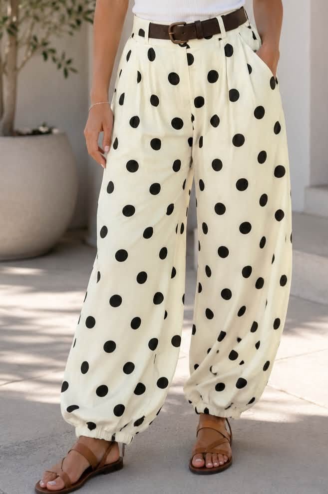 Polka Dot Harem Pants