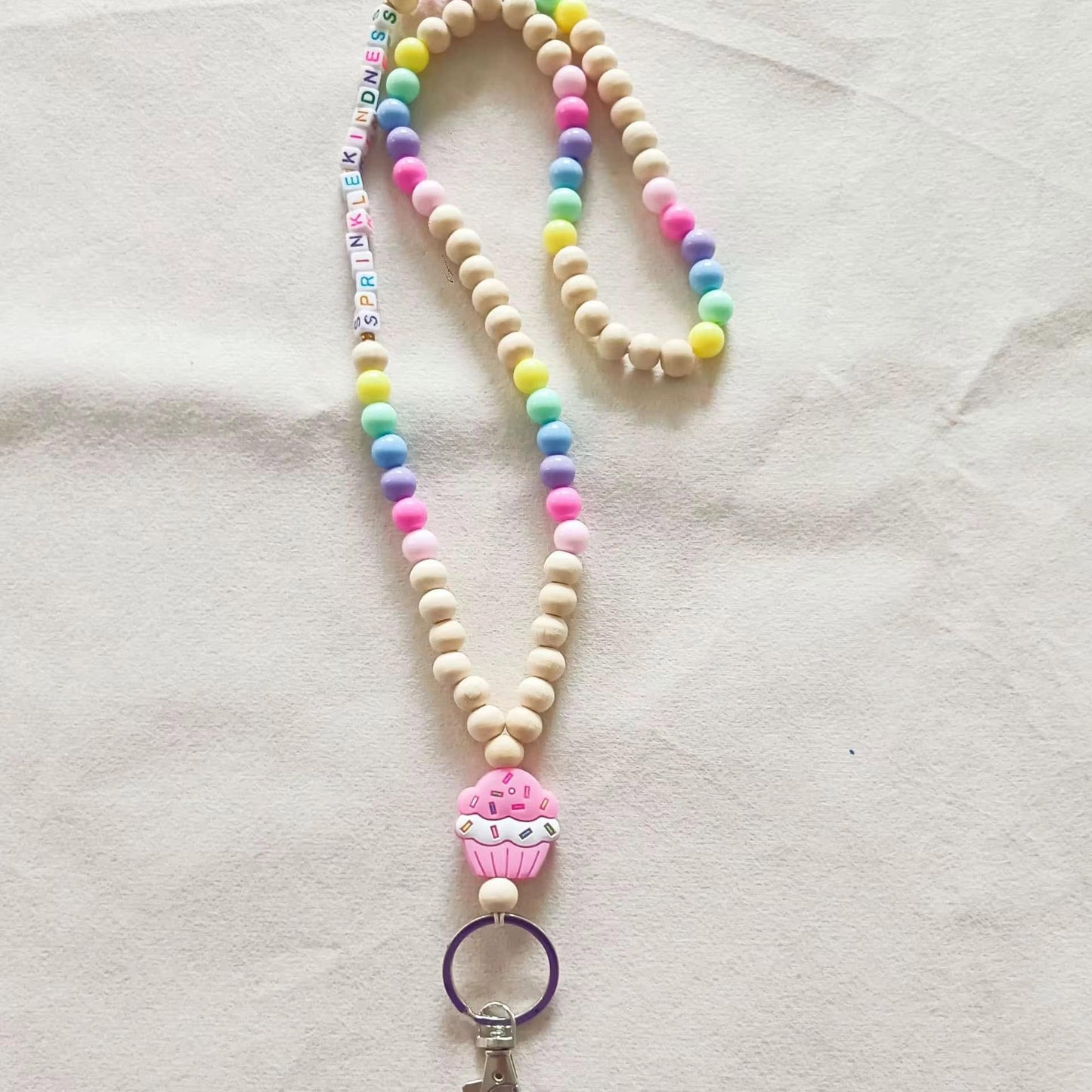 Pastel Beaded Lanyards