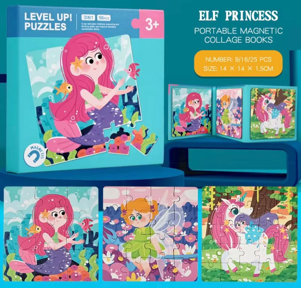 Level Up Magnetic Puzzle Book