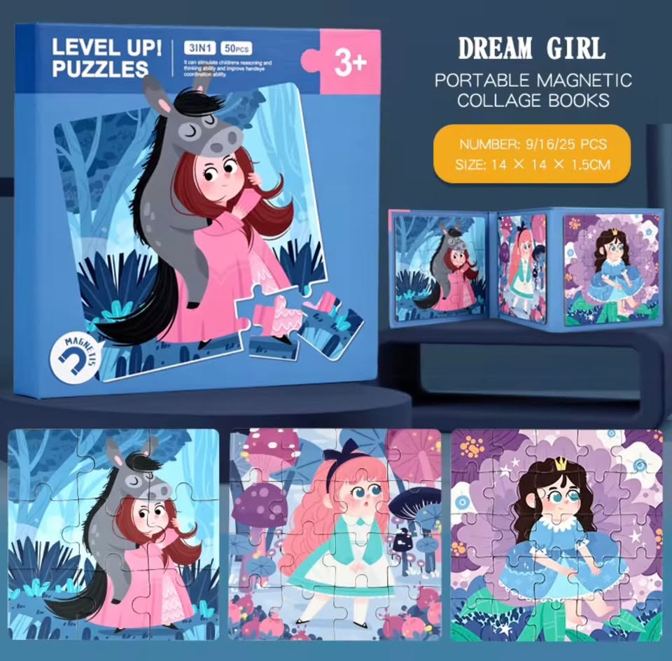 Level Up Magnetic Puzzle Book