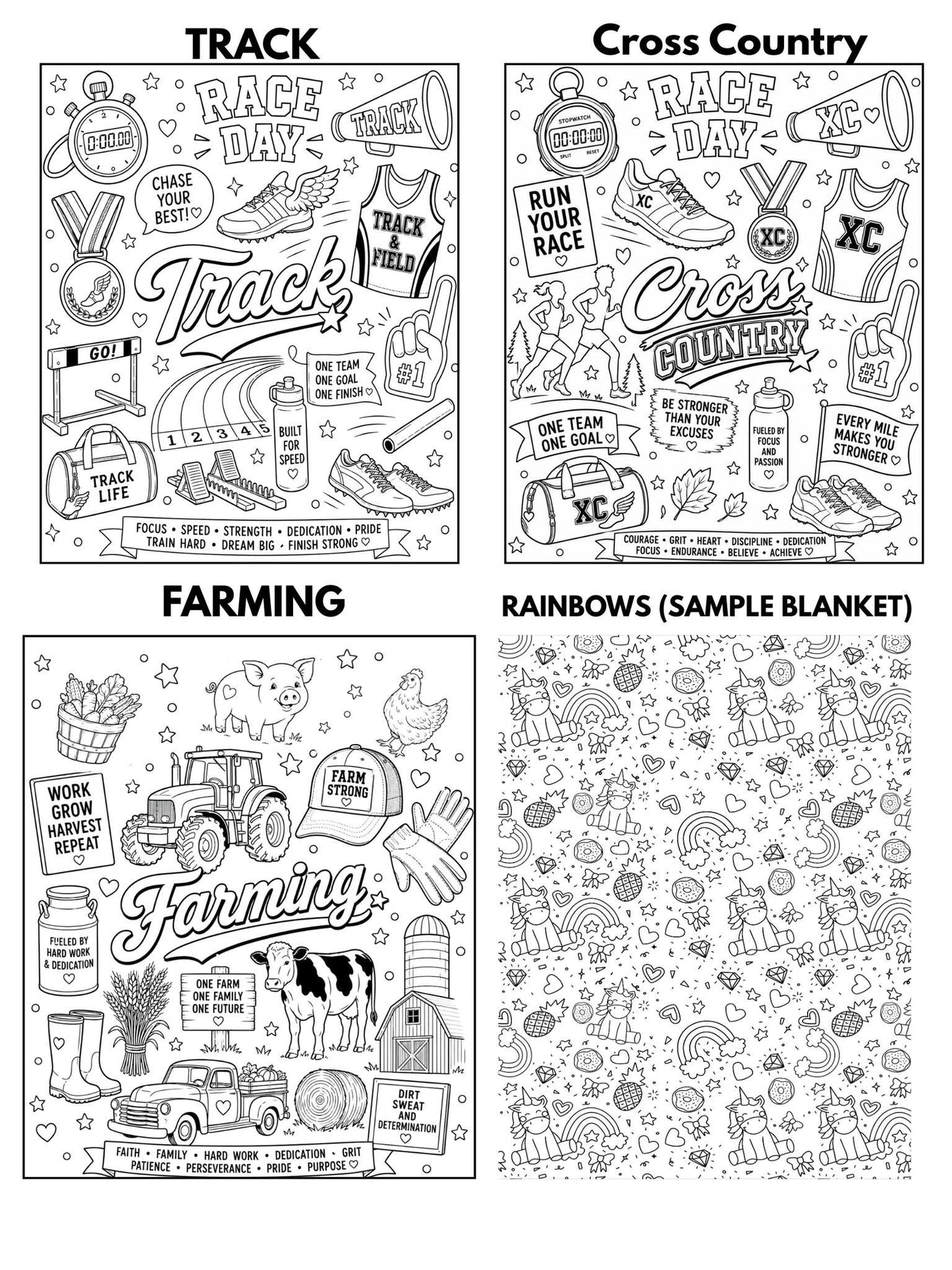 Coloring Blankets