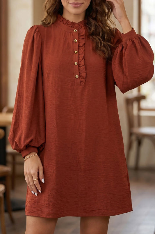 Coffee Shift Dress