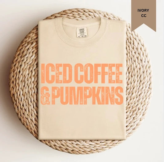Iced Coffee & Pumpkins Tee