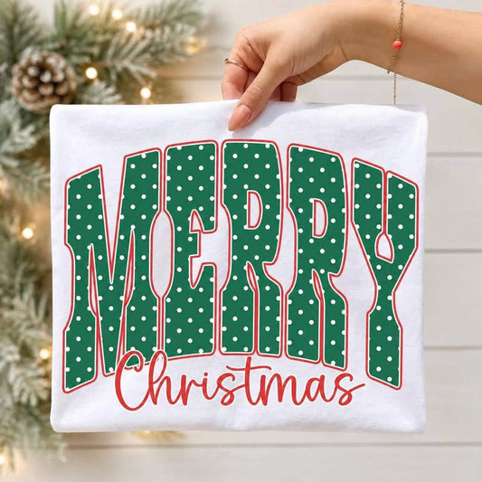 Polka Dot Merry Christmas