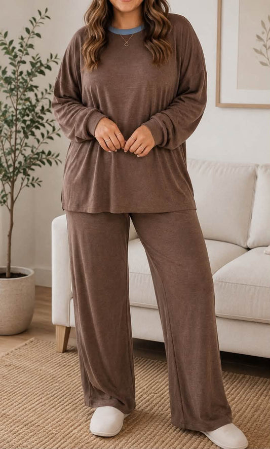 PLUS Brown Patchwork Set
