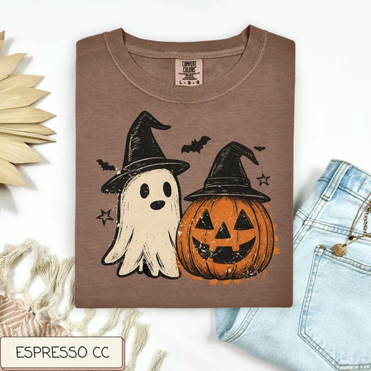 Ghost And Pumpkin Tee