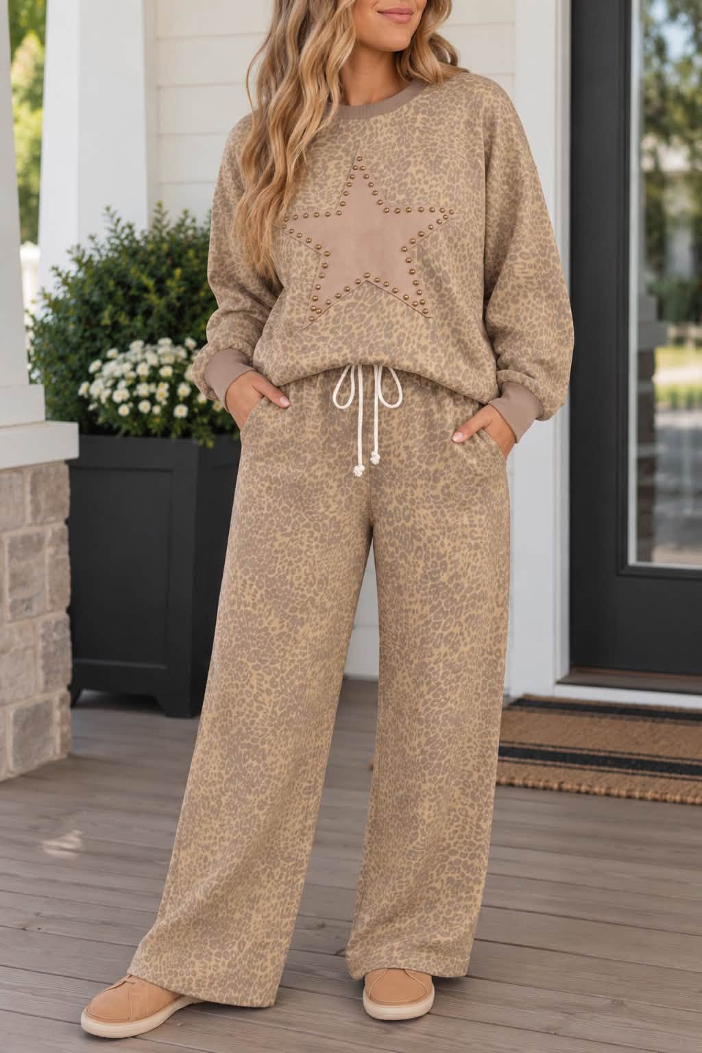 PLUS Khaki Leopard Star Set