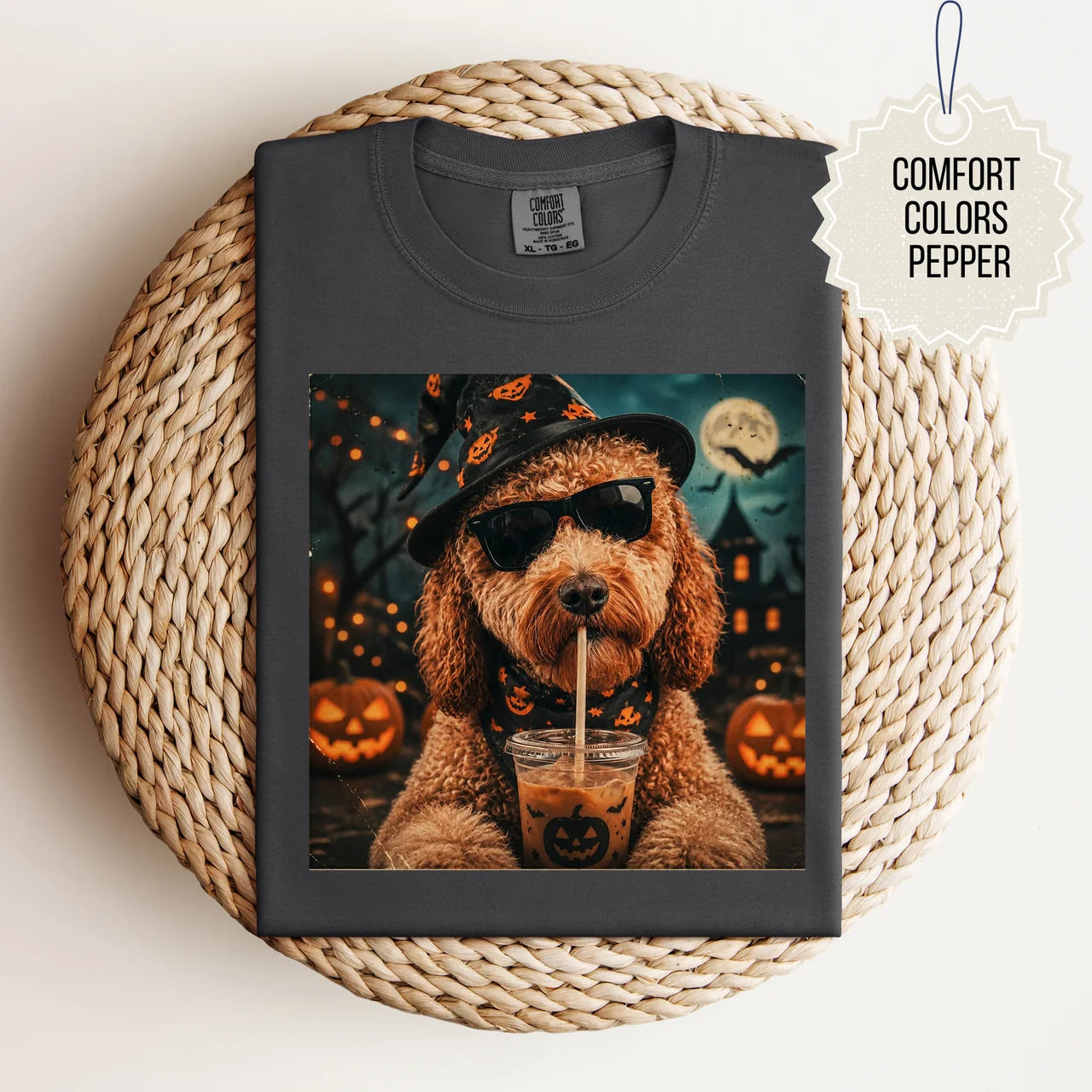 Doodle Halloween Coffee Tee