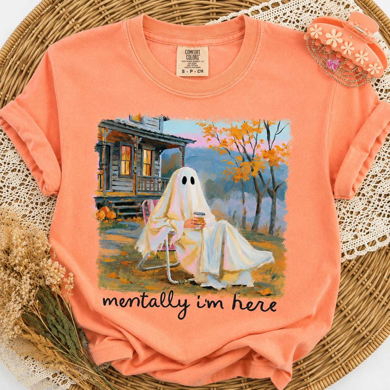 Mentally I’m Here Ghost Tee