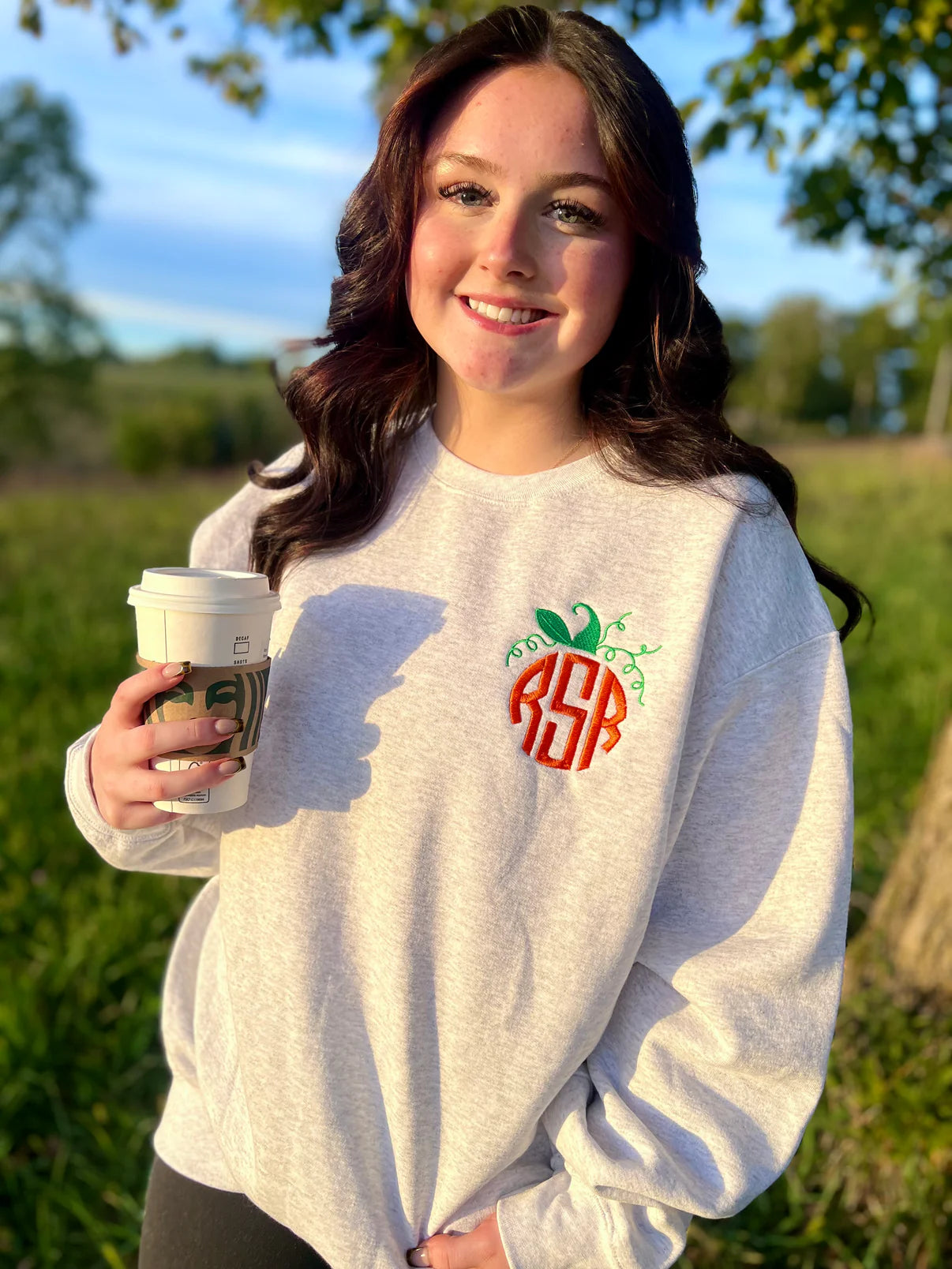Pumpkin Topper Monogram