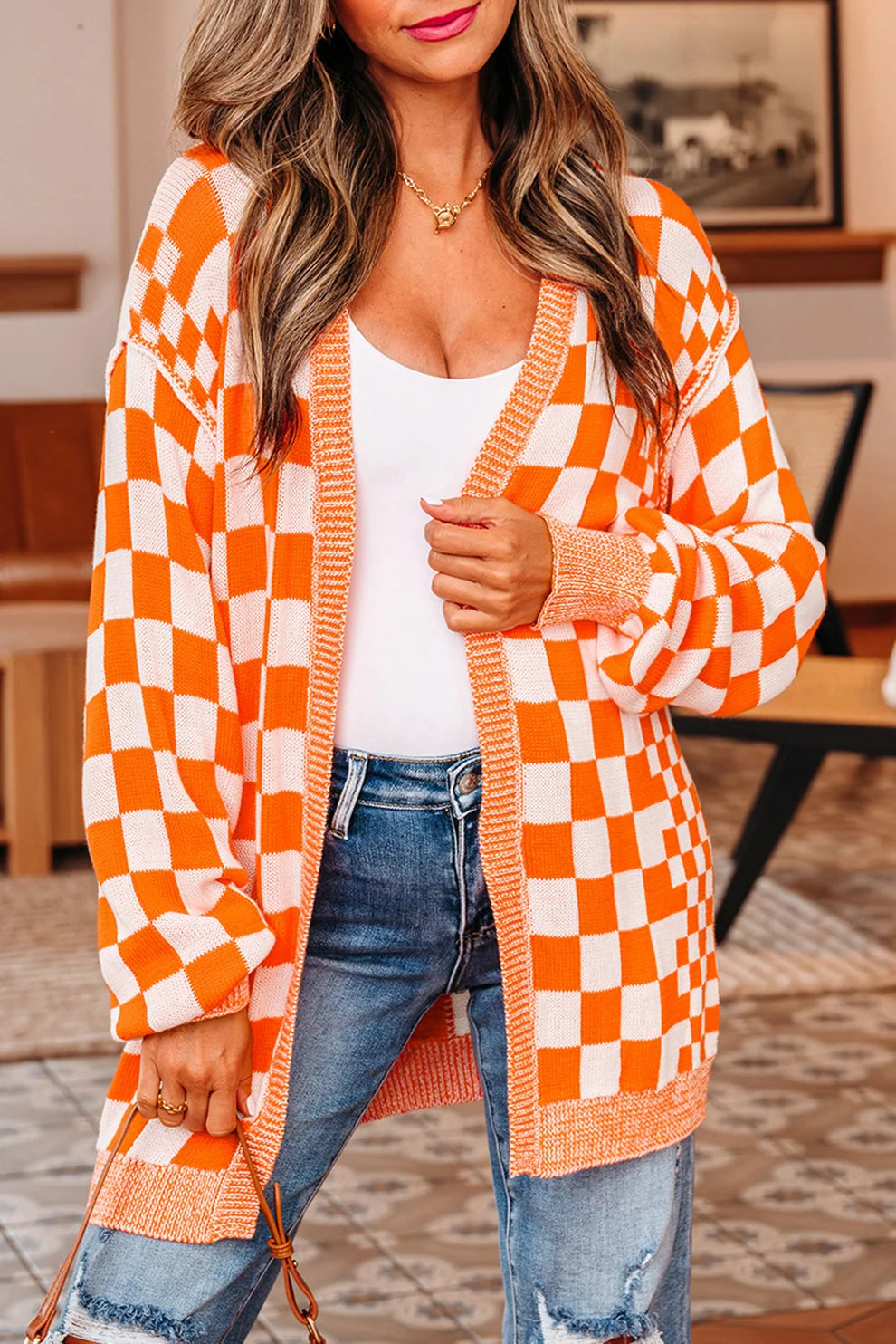Checkered Cardigan (Multiple Colors